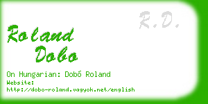 roland dobo business card