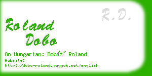 roland dobo business card